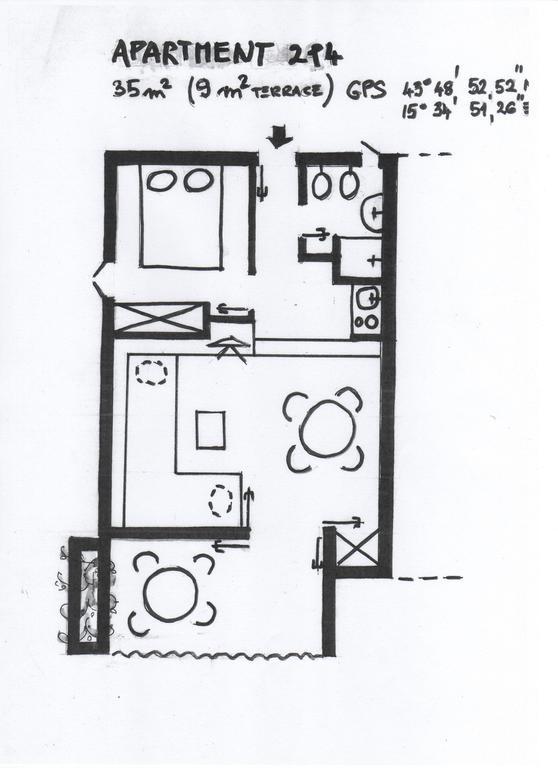 Apartments Sanda 穆泰尔岛 外观 照片